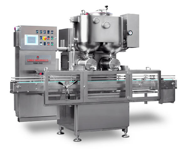 డబుల్ హెడ్స్ సెమీ ఆటోమైక్ ఫ్రూట్ జామ్ ఫిల్లింగ్ మెషిన్ 