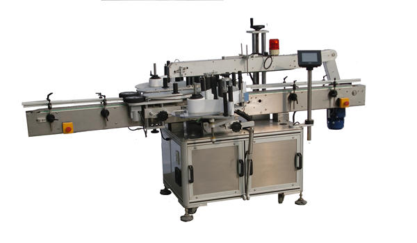 షాంపూ కోసం ప్లాస్టిక్ బాటిల్ డబుల్ సైడ్స్ లేబులింగ్ మెషిన్